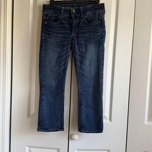 American Eagle Outfitters Dark Blue Ankle Jeans